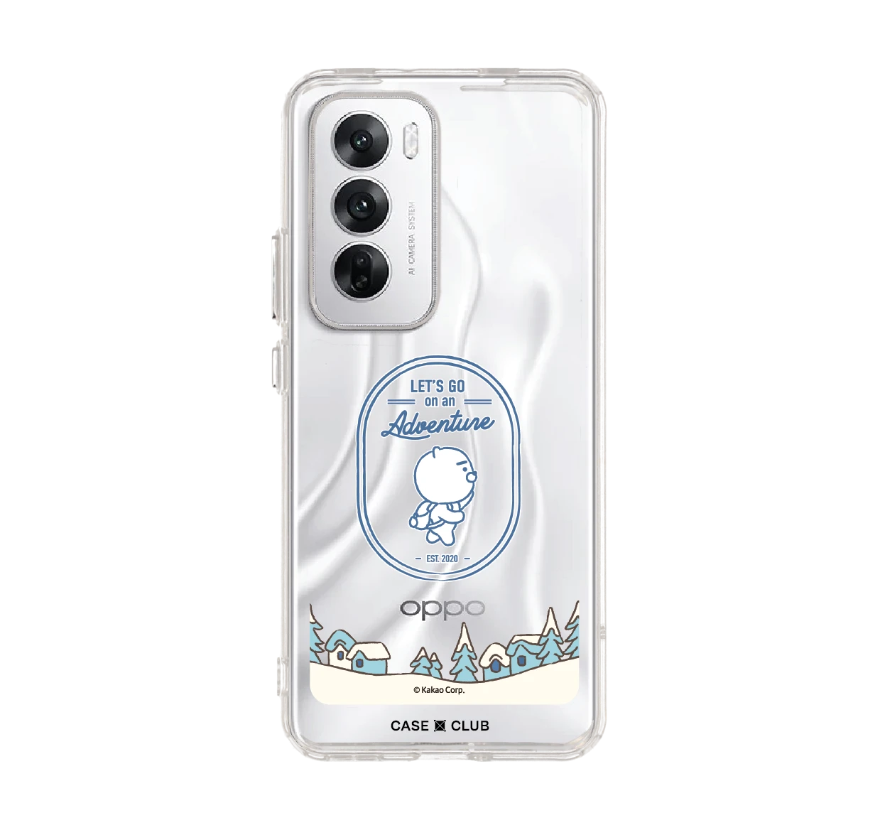 oppo reno 12 clear case kakao ryan adventure